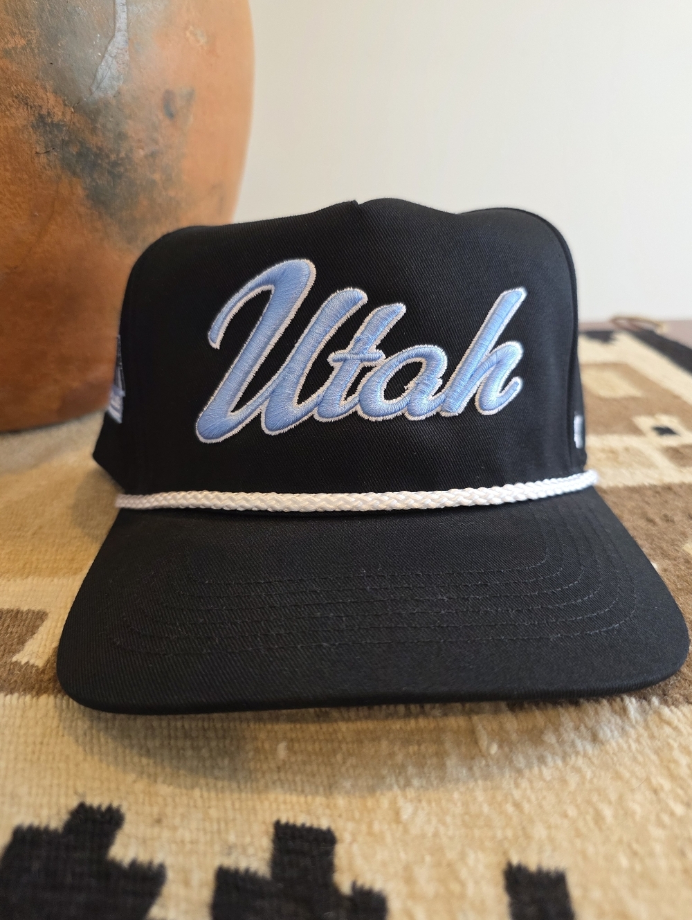 Utah Mammoth Hockey Club '47 Brand Inaugural Season Black Snapback Hat NEW
